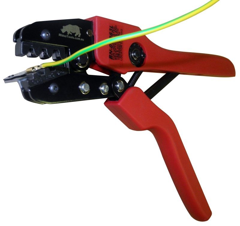 open barrel crimper with