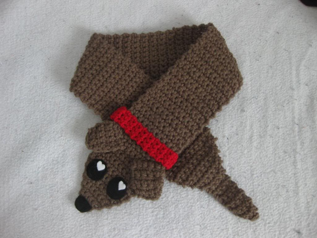 weiner puppy neck warmer D [NOW WITH PATTERN] ) CROCHET