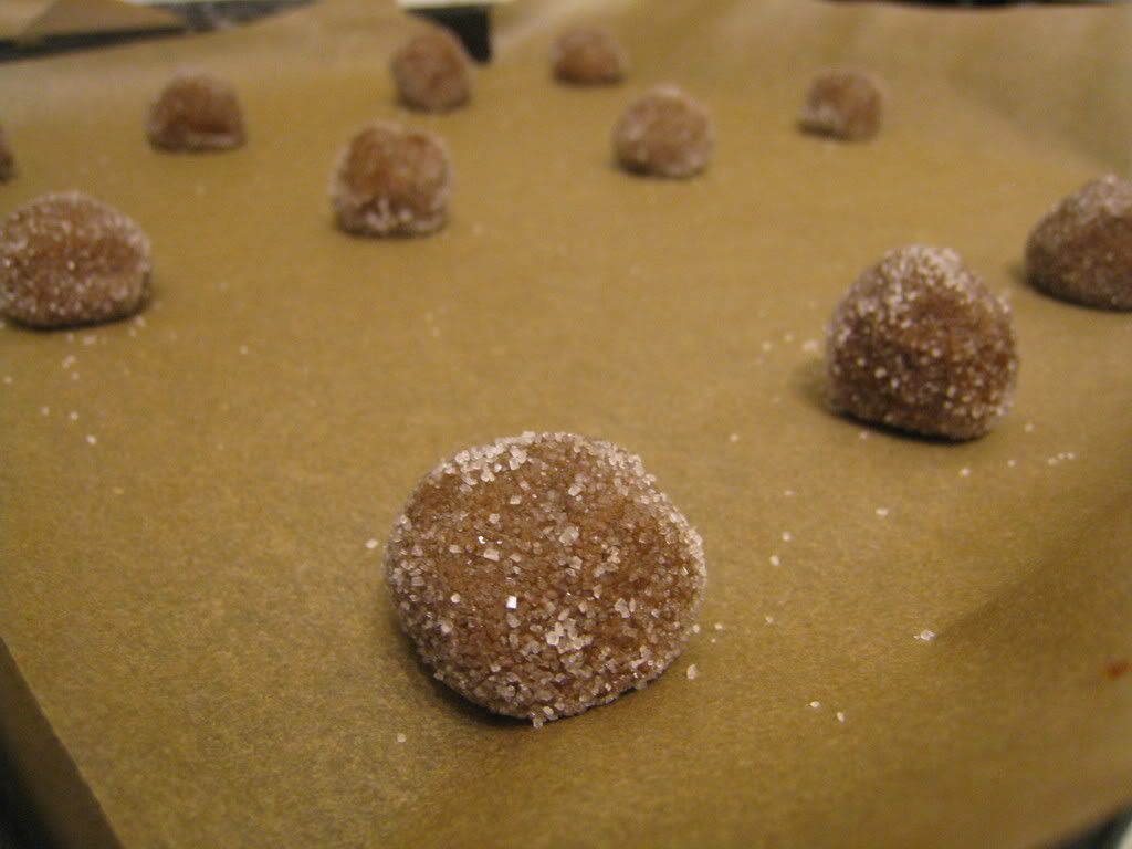 Ginger cookie dough balls
