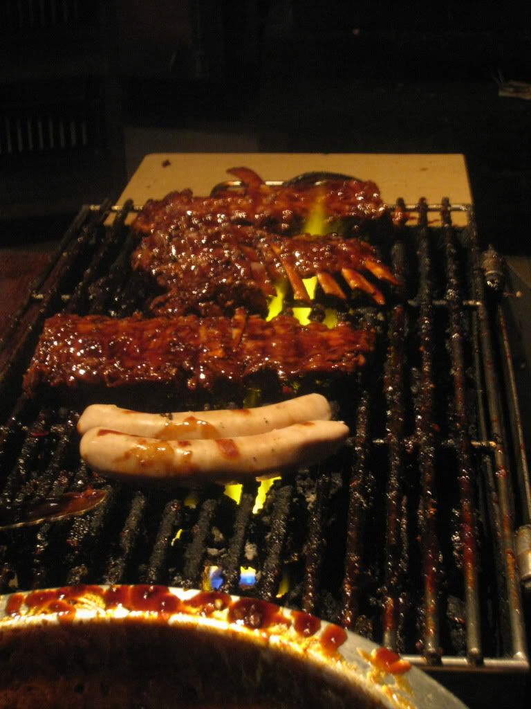 The grill at Naughty Nuri's Warung in Ubud, Bali