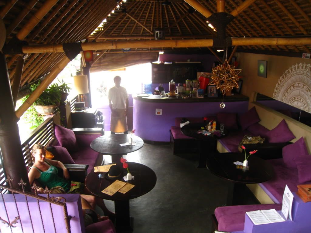 Bali Buddha lounge area in Ubud, Bali, Indonesia