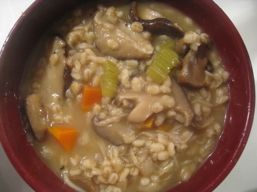 Soup,Pearl Barley,Mushroom