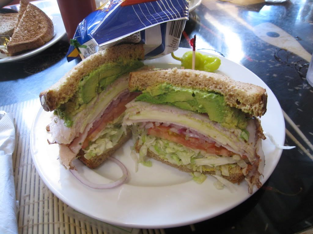 Cheese Shop San Diego turkey avocado sandwich