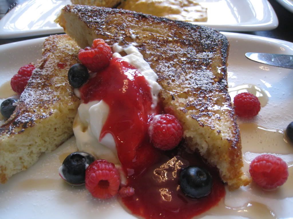 Madison French Toast with berries and yogurt