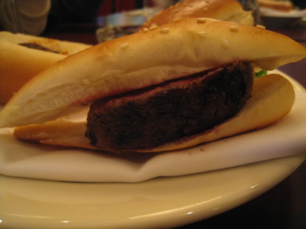 Morton's The Steakhouse Filet Mignon Sandwich side view