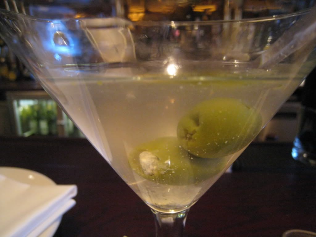 Morton's The Steakhouse Dirty Mortini with blue cheese olives