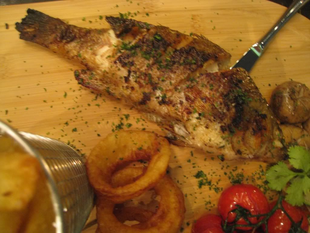 glo London grilled sea bass