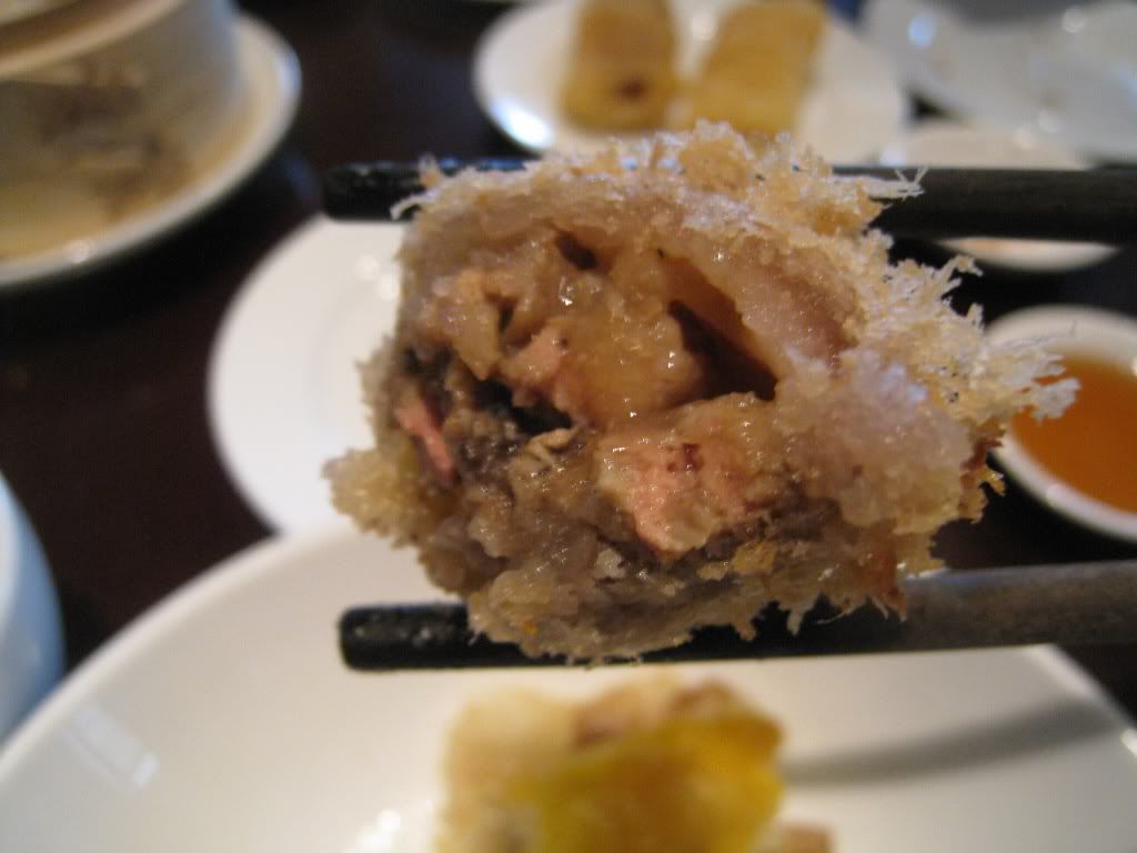 Xindalu fried goose liver taro dumplings inside