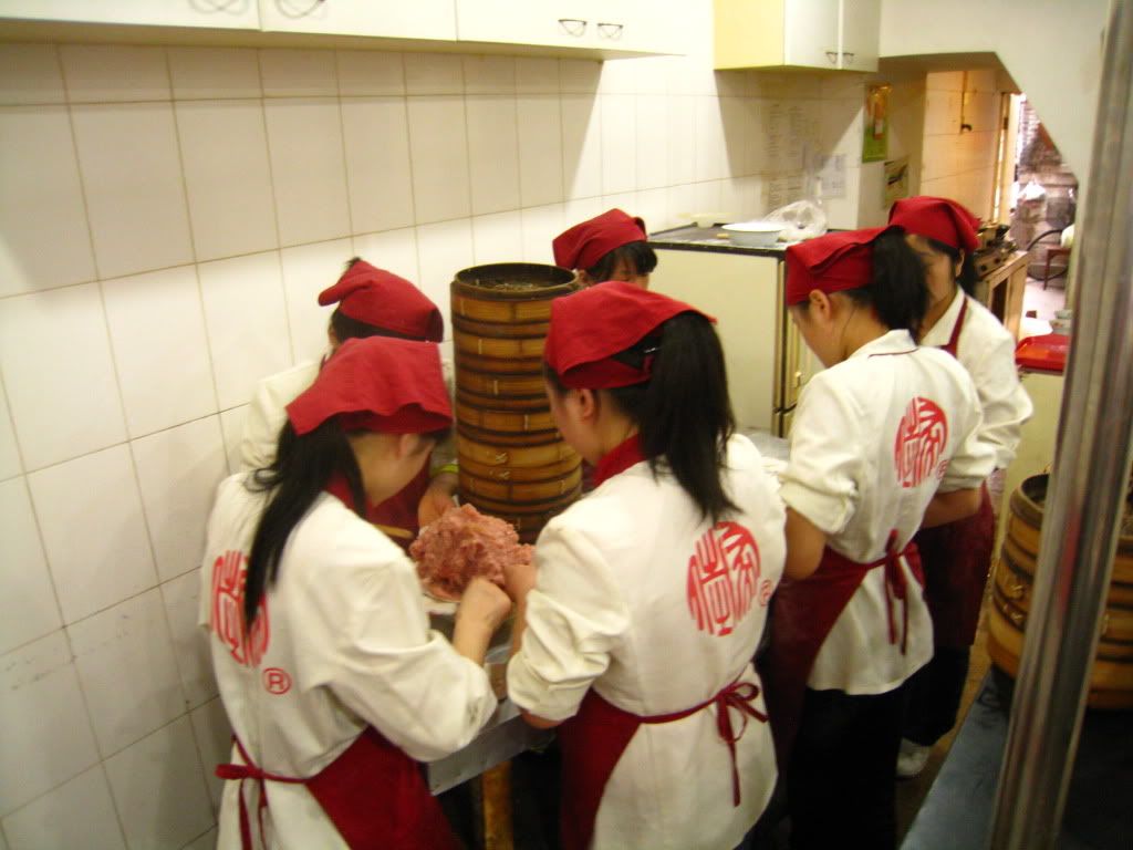 Filling dumpling skins
