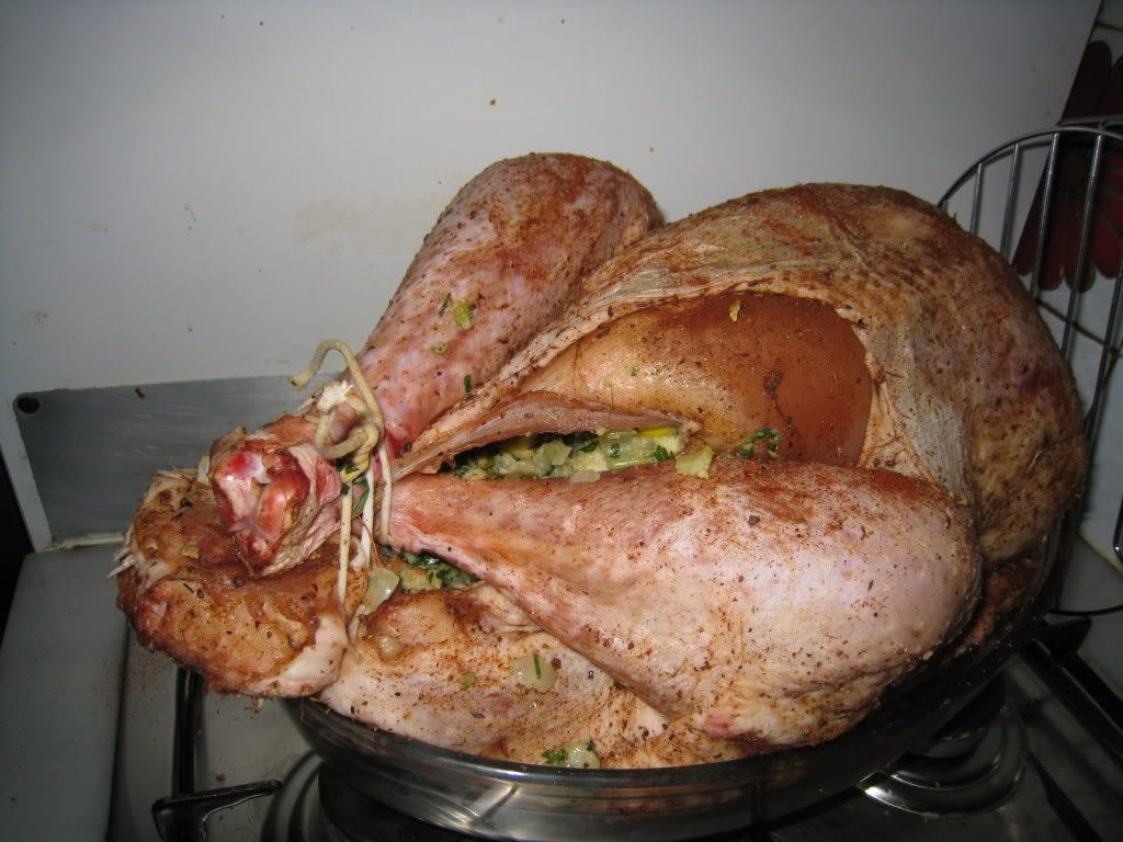Spice Rubbed and stuffed