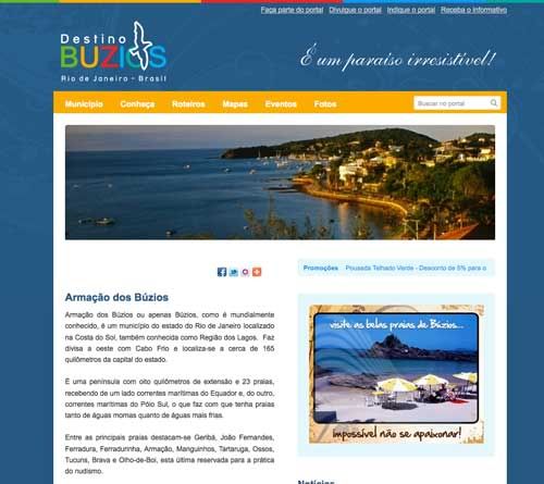 nueva página oficial de turismo de Búzios, ¡la segunda en menos de un mes! nueva página oficial de turismo de Búzios, ¡la segunda en menos de un mes!