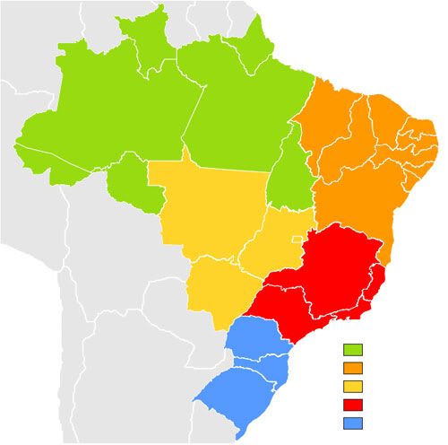 cómo está organizado administrativamente Brasil