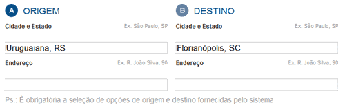 página para trazar rutas del portal brasileño IG página para trazar rutas del portal brasileño IG