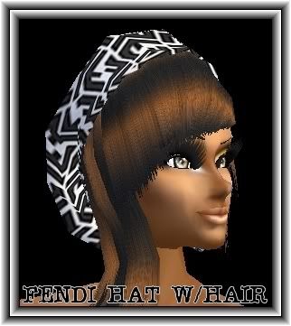 FENDI HAT W HAIR