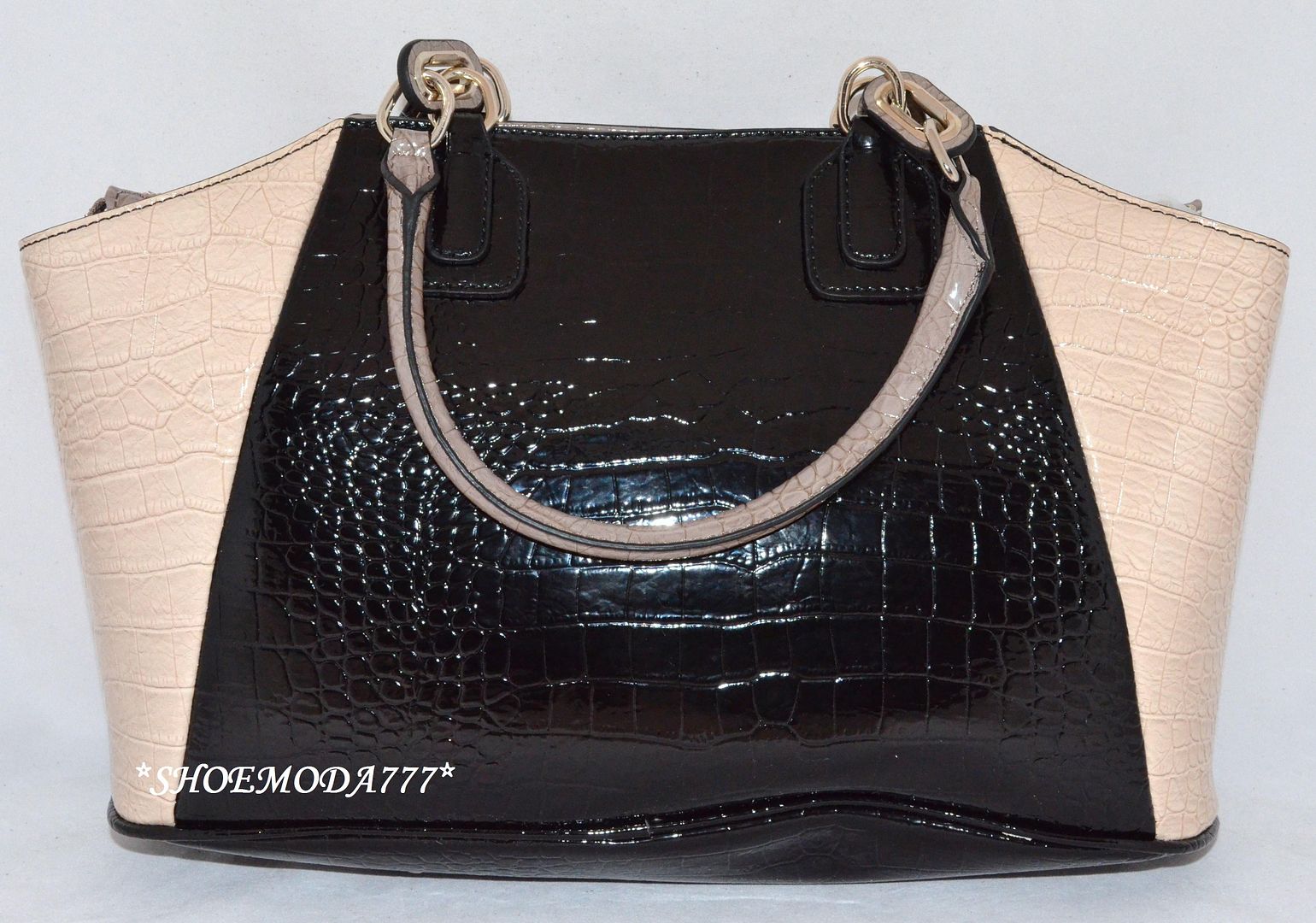 Guess Genera Bag Purse Handbag Satchel Sac Wallet Set Croco Patent ...