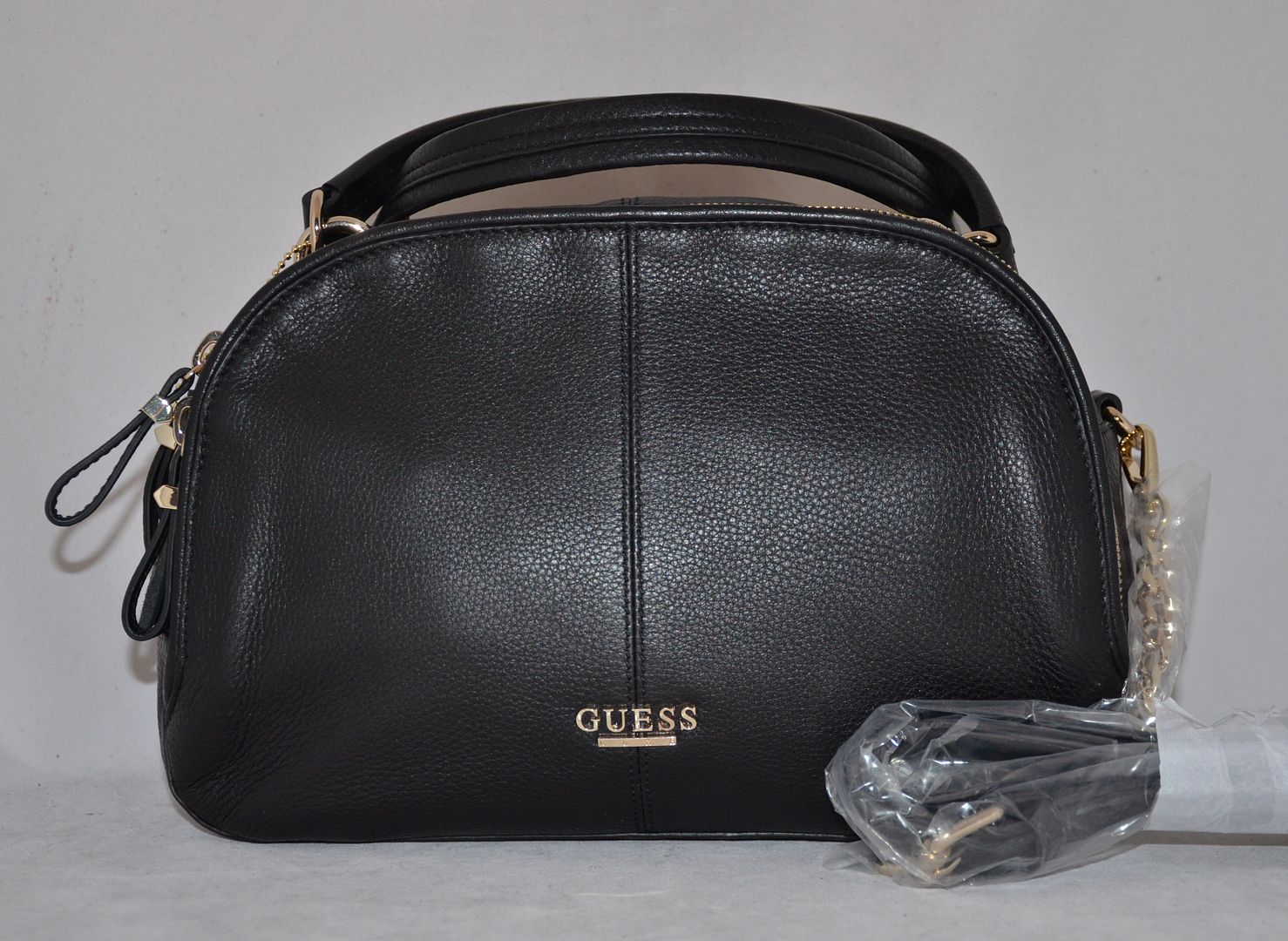 $178 GUESS Luxe Holiday Group Leather Satchel Shoulder Bag Sac Purse Genuine New | eBay