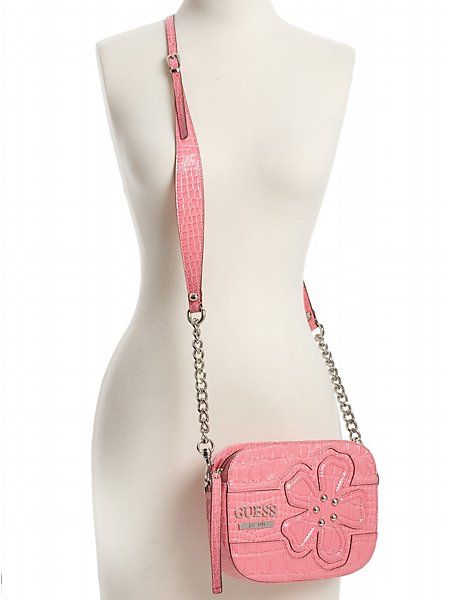 GUESS by Marciano Camelia Flower Mini Bag Purse Handbag Crossbody Messenger Pink | eBay