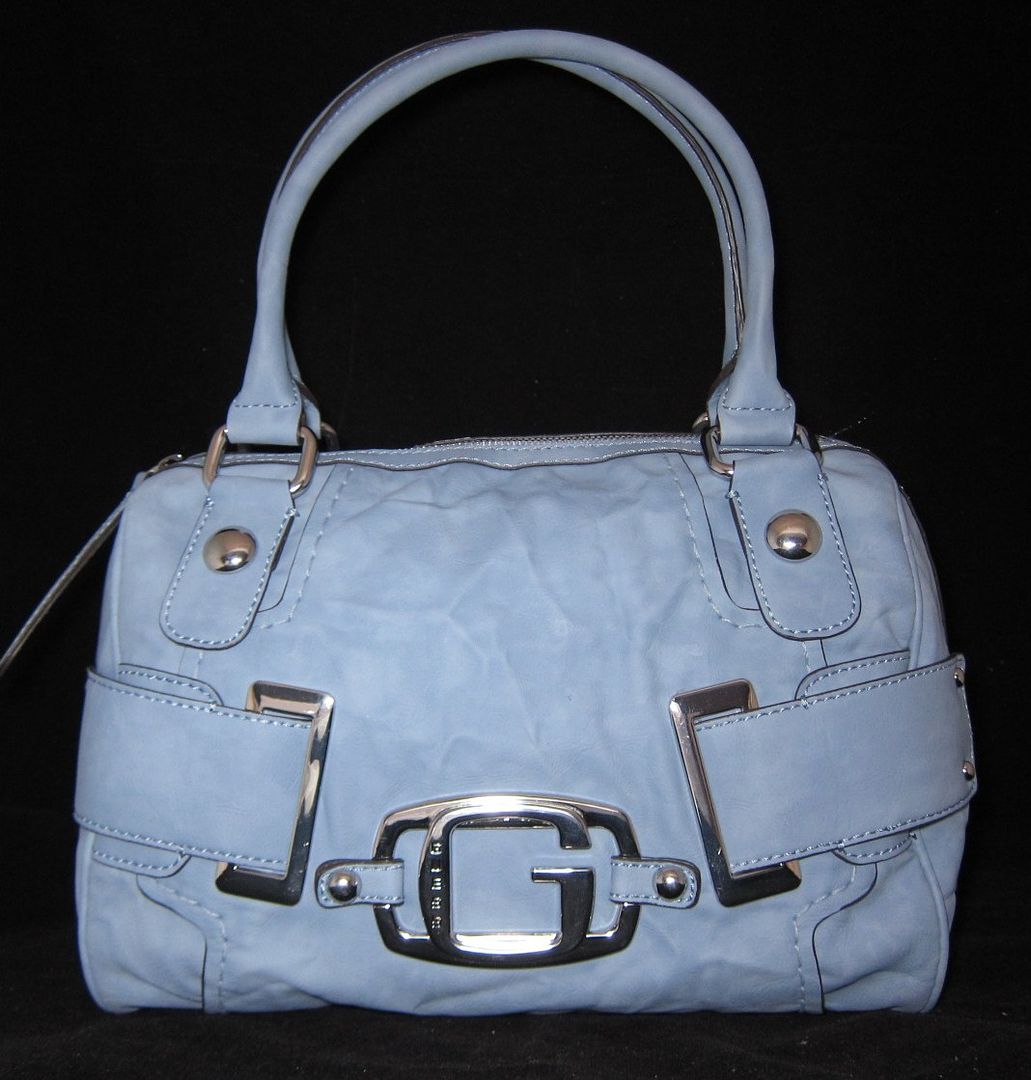 GUESS by Marciano ARGYLE Box Satchel Handbag Bag Purse Sac Baby Blue New | eBay