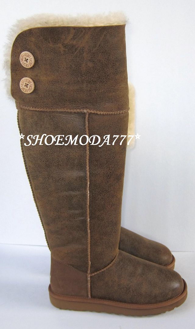 ugg over the knee bailey button chestnut