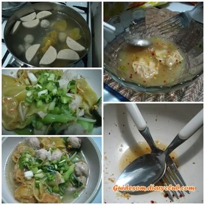 23 July 2008 แม่บ้านมือใหม่กะ เมนูเกี๊ยวหมู กอดกุ้งยักษ์
