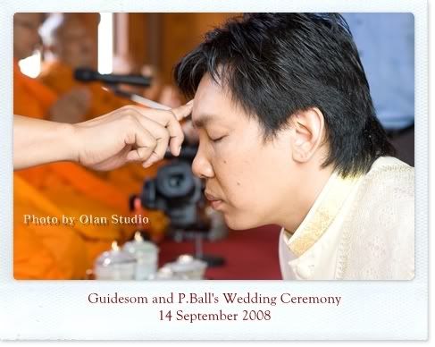 พิธีมงคลสมรส ของส้มและพี่บอล