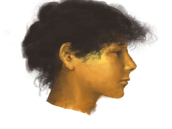 Head of AnaCapri Girl from John Singer Sargent
