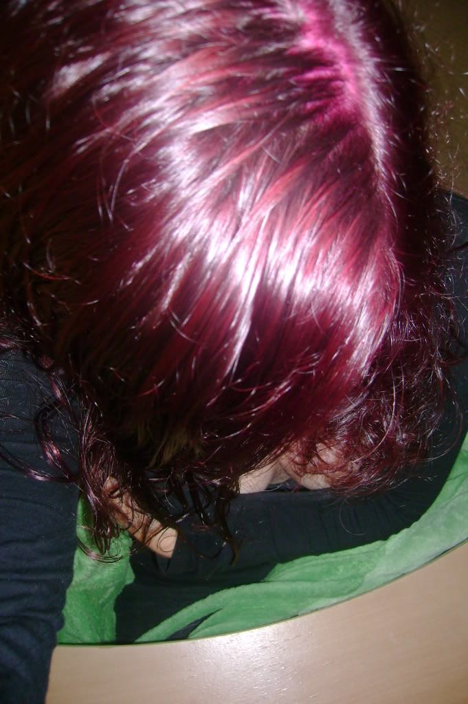 My Lovely Dark Rich Pink Mp Hot Hot Pink Over Faded Dyedhair