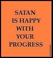 Satan is happy