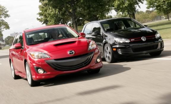 Volkswagen gti vs mazdaspeed 3 Volkswagen gti vs mazdaspeed 3