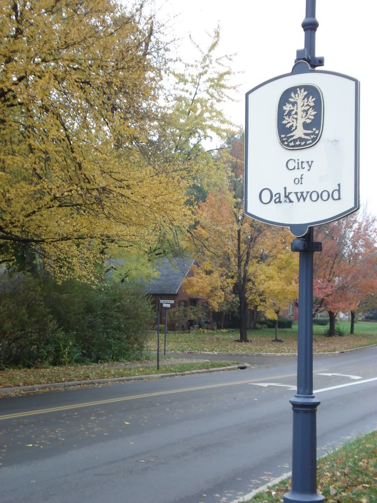 Outside the Oakwood Community Center in the Fall