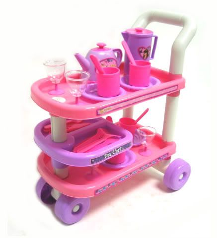 tea cart set toy