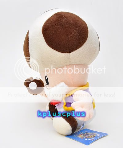 Super Mario Bros Plush Doll Toy   Toad Old Toadsworth 10   