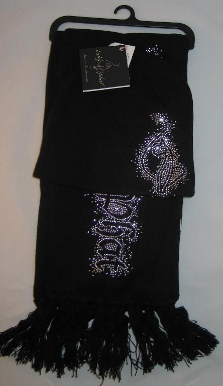 Baby Phat Logo Hat Beanie Scarf Set Black Pink New  