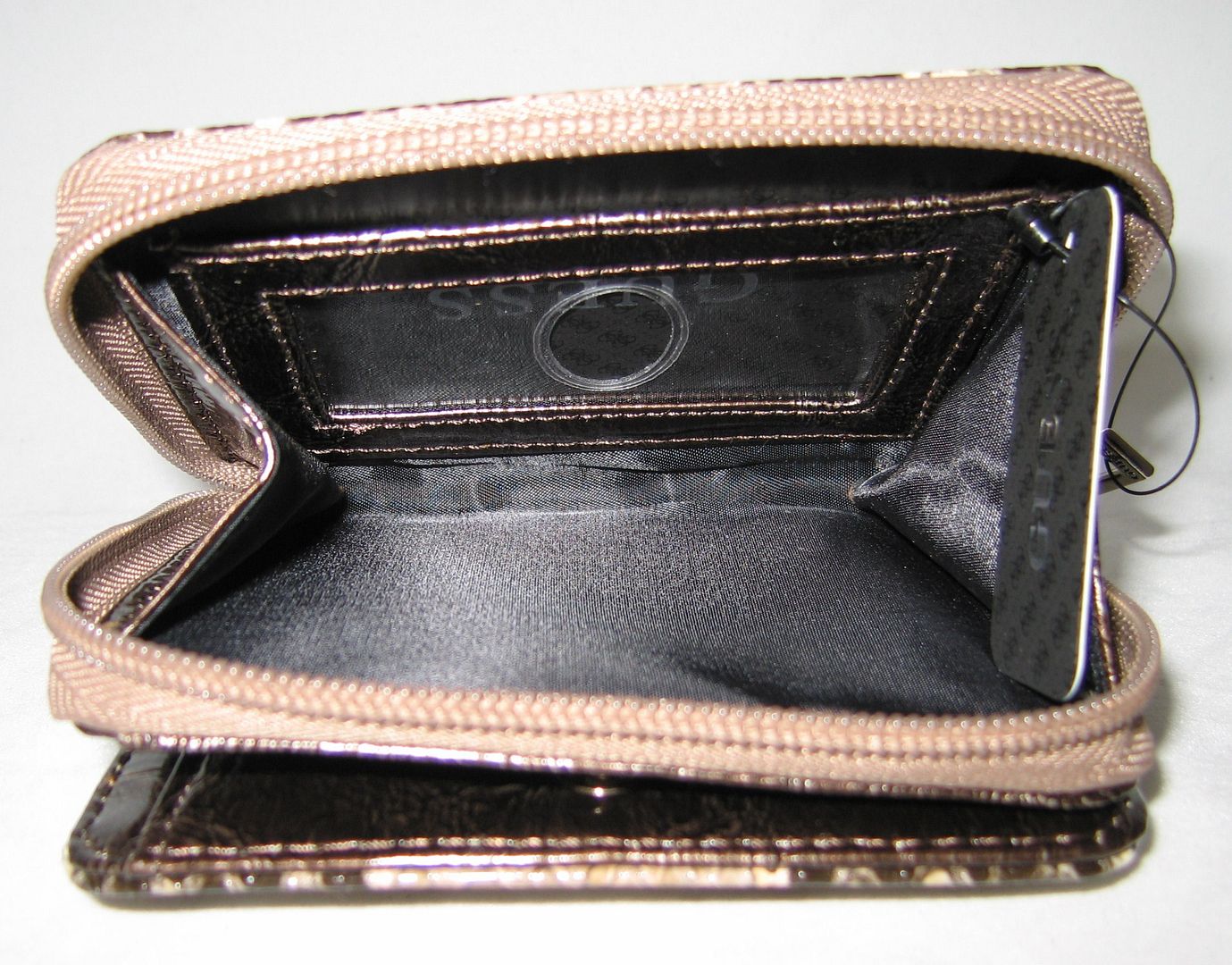 GUESS Dakar Small Satchel Bag Purse Coin Wallet Brown  