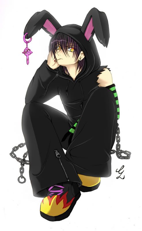 Emo Anime Bunny Boy Photo by Red_Clover99 | Photobucket